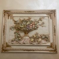 Quadro in gesso colorato