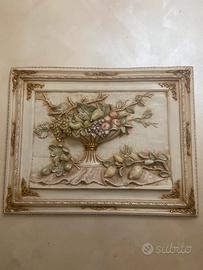 Quadro in gesso colorato