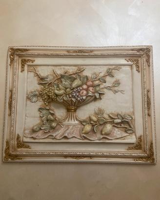 Quadro in gesso colorato