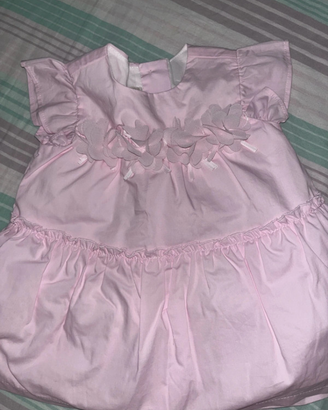 Vestito bimba 1/3 mesi cotone Chicco