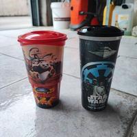 Bicchieri in plastica di Kung fu panda e Star wars
