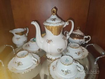 Servizio da tè 5 tazze più zuccheriera e teiera