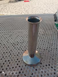 porta fiori inox bagnati in argento 