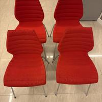 4 sedie rosse Kartell Maui Soft