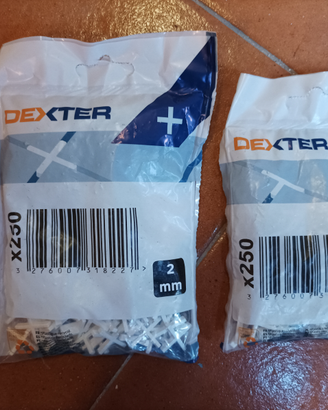 Dexter sacchetti croci e T per posa piastrelle
