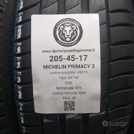 2 GOMME 205 45 17 MICHELIN A49019