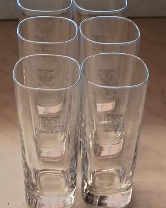 Sei bicchieri da liquore collezione Vinciana