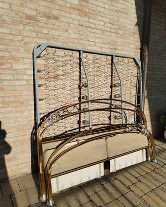 Letto in ottone già smontato 