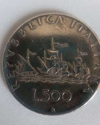 Moneta 500 lire anni 60