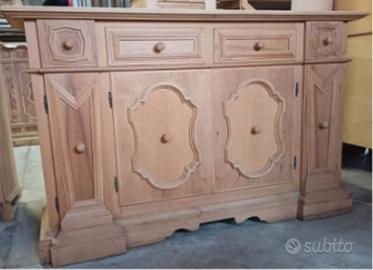 credenza il legno grezzo