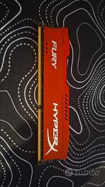 RAM Kingston HyperX Fury DDR3 1866 MHz Red Gaming
