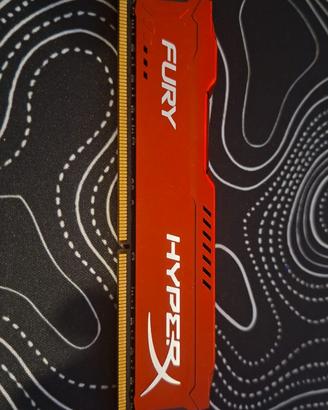 RAM Kingston HyperX Fury DDR3 1866 MHz Red Gaming