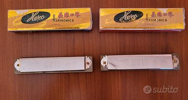 2 Armonica HERO usate vintage + scatole originali