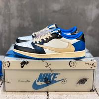 Air Jordan 1 Low Bianco, Blu e Nero Taglia 42