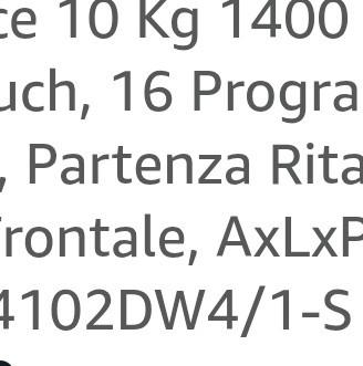 lavatrice candy 10 kg nuova ancora in confezione 