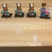 quattro personaggi Lego minifigures