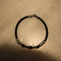 Bracciale uomo 4You Jewels in cuoio intrecciato, a