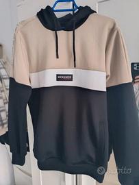 Felpa con cappuccio McKenzie beige e nera