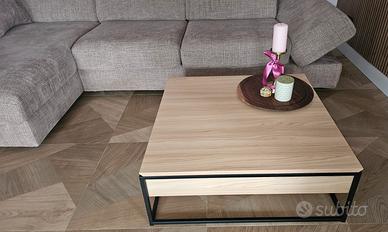 Tavolino con vano contenitore 