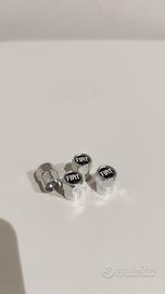 4 TAPPI COPRIVALVOLA FIAT CON LOGO FACILI DA MONTA