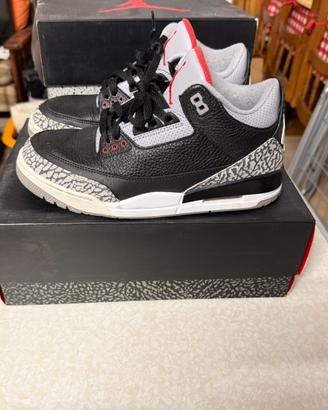 Air Jordan 3 Retro blak/fire red-cement gray