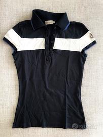 Polo Moncler donna blu taglia S