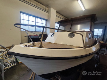 Pilotina in vetroresina + Motore Johnson 120 CV -