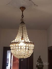 Lampadario con gocce 