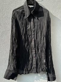 Camicia nera, seta . taglia XL.