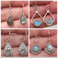 Orecchini in argento 925 e vere pietre naturali 