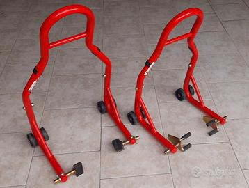 Coppia cavalletti alza moto