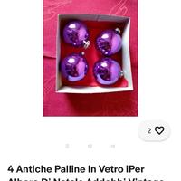 antiche palline in vetro addobbi vintage 