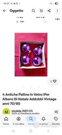 antiche palline in vetro addobbi vintage 