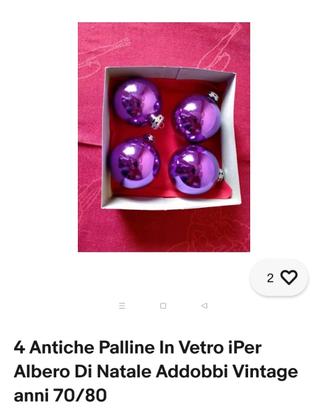 antiche palline in vetro addobbi vintage 
