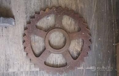 RUOTA INDUSTRIALE INGRANAGGIO DENTATO FERRO
