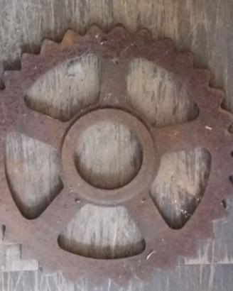 RUOTA INDUSTRIALE INGRANAGGIO DENTATO FERRO