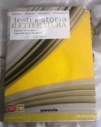 Testi e storia della letteratura volume F