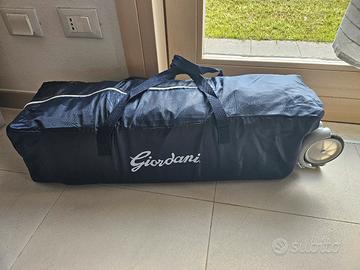 lettino da viaggio Giordani con materasso