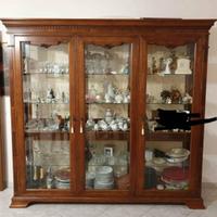 Vetrinetta  cristalliera credenza  legno massello