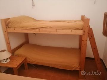 Letto a castello in legno