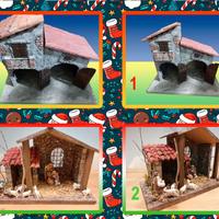 Presepe artigianale tutto fatto a mano