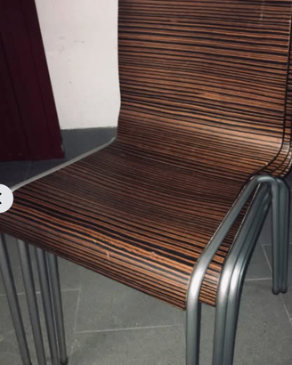 4 Sedie Calligaris mod. "ONLINE", impilabili