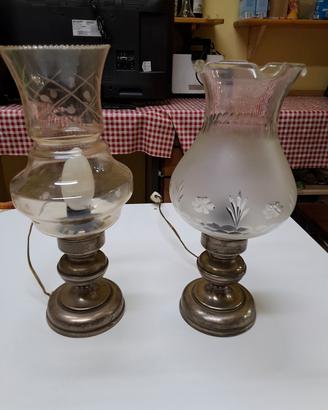 lampade da comodino in peltro