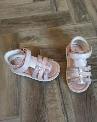 Sandali Superga bimba n. 23 rosa glitter pelle