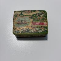 Scatola di latta vintage Lazzaroni