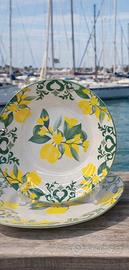 Set 12 piatti ceramica Suprema art. Sorrento verde