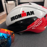 Casco EKOI aero 16 Ironman Bianco/ Rosso