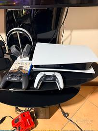 PS5 1 tb con lettore + 2 dualsense