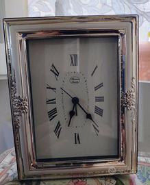 Orologio da tavolo argento cm 17x13
