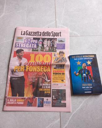 GAZZETTA DELLO SPORT INTER + LIBRO DEL 30/05/24